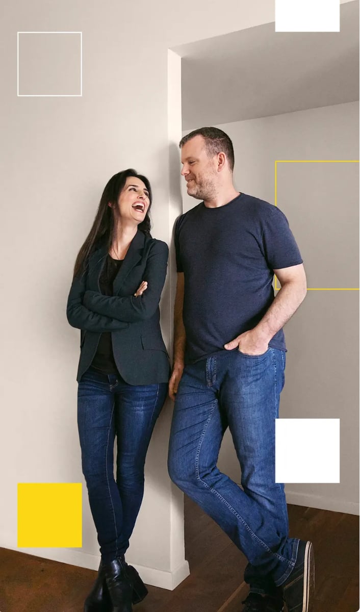 Image (GroupCal founders Liat and Gilad Hertanu)